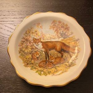 Vintage Regency Fox Bone China Dish